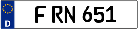 Truck License Plate